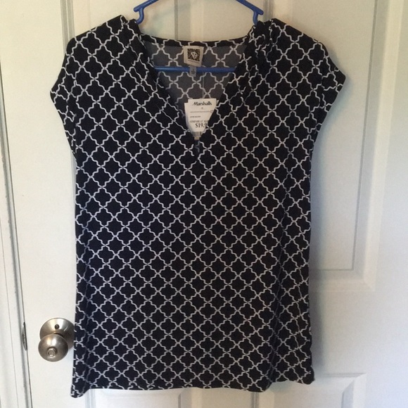 Anne Klein Tops - Navy Blouse